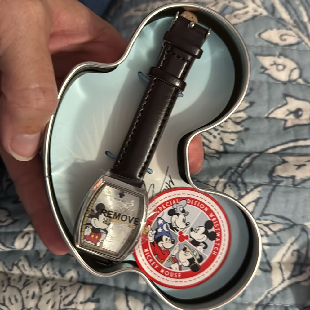 Collectible Mickey Mouse watch for 80 year anniversary.